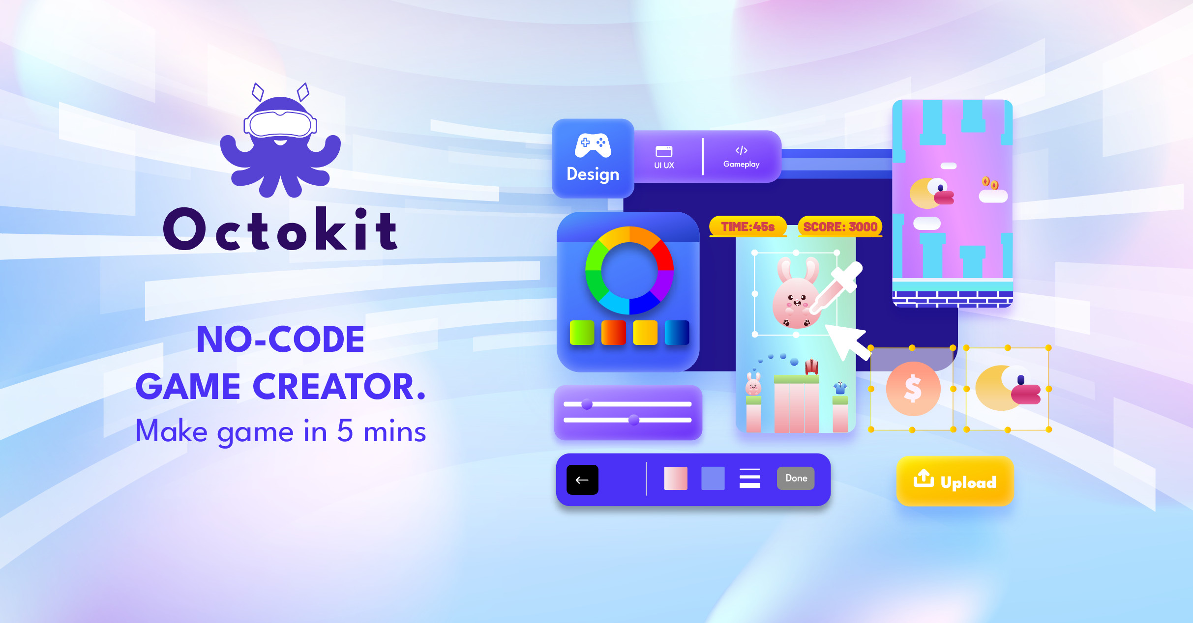 Octokit | Easy Game Maker - Make a Game and AR Filter for Marketing campaigns - Gamification Marketing